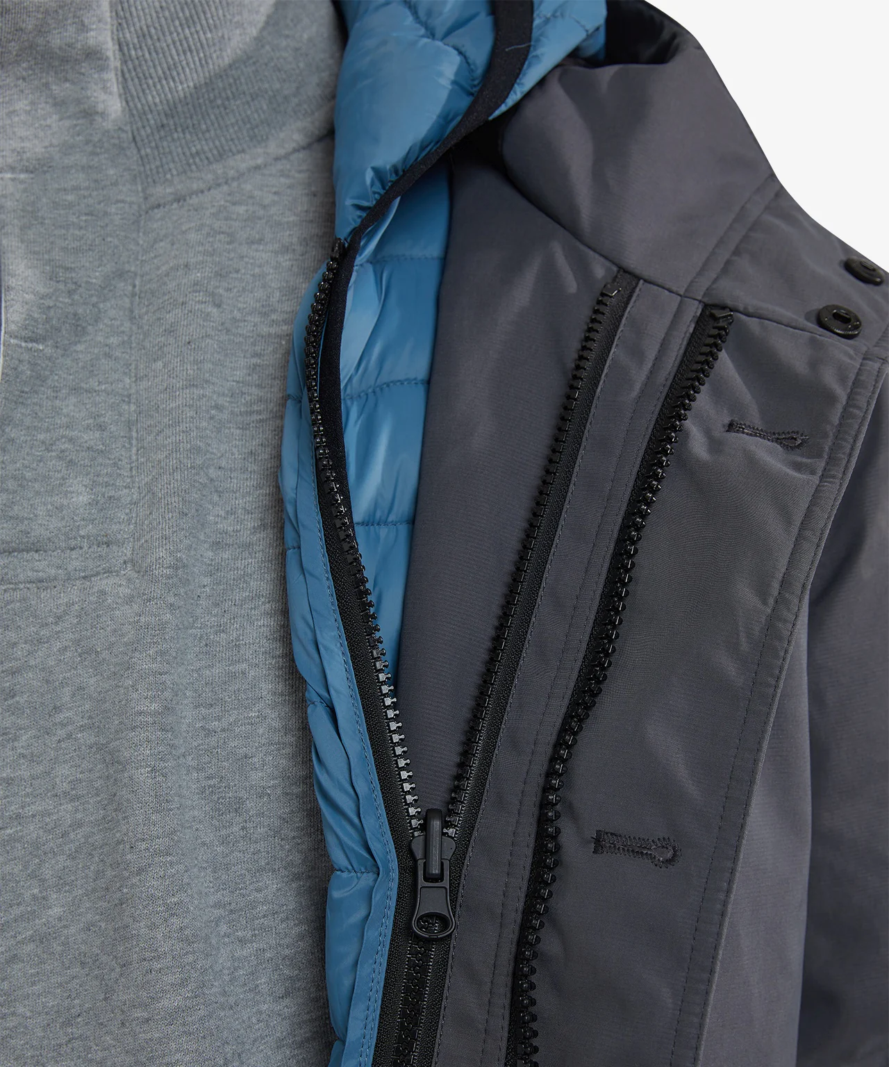 2-in-1 Parka Jas | Dark Grey - Image 8
