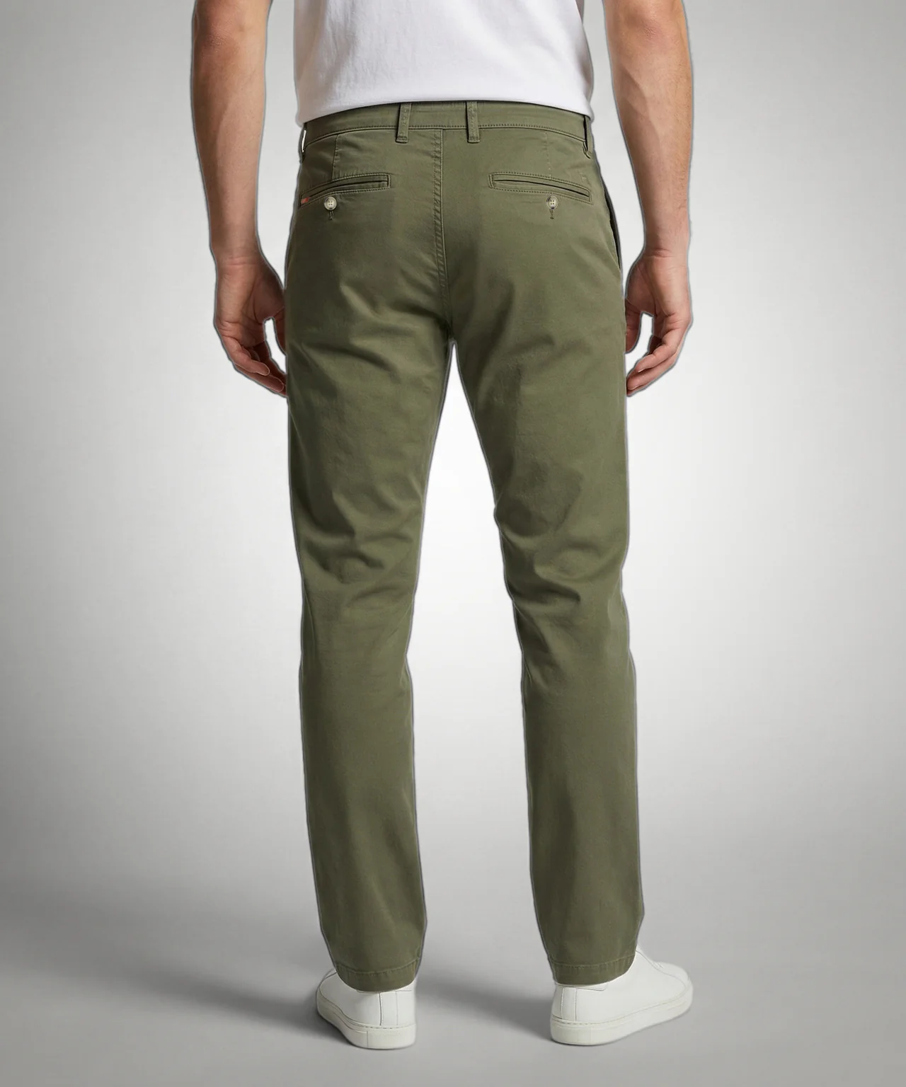 Chino Garment Dyed Modern Fit | Light Olive - Image 3