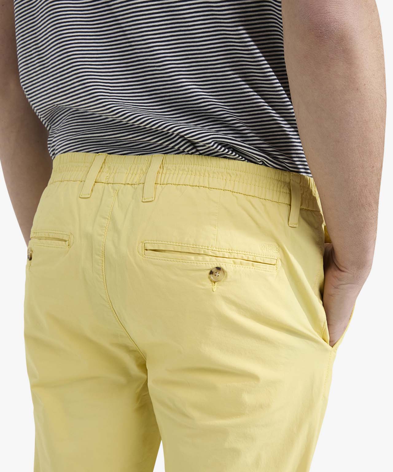 Chino Poplin Modern Fit | Lemon Yellow - Image 6