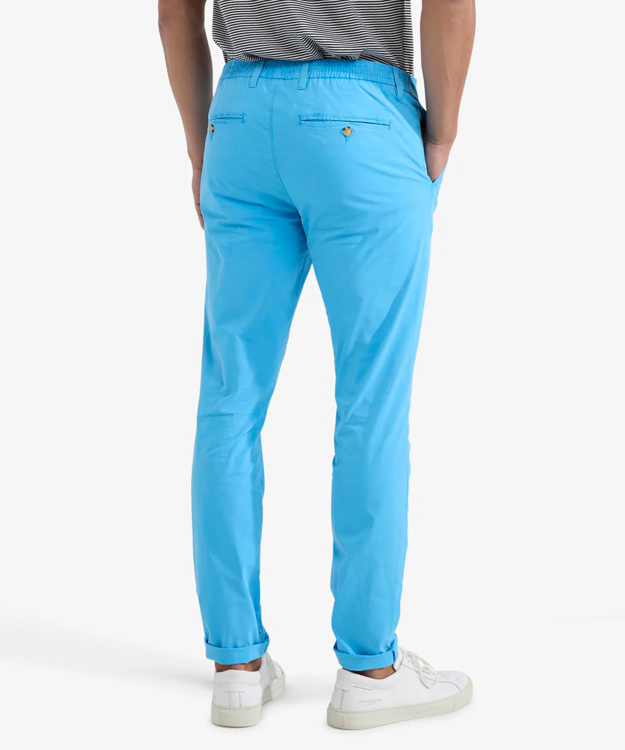 Chino Poplin Modern Fit | Sea Blue - Image 4