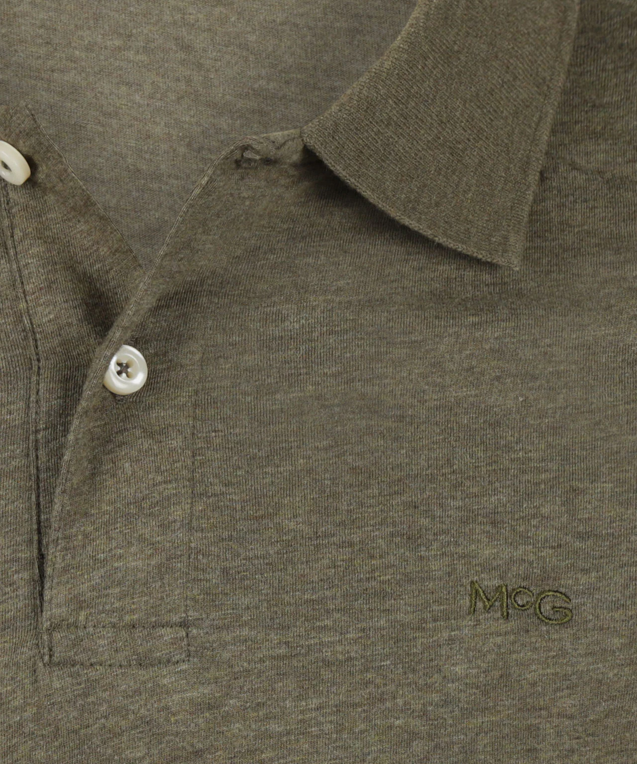 Jersey Polo Melange | Light Olive - Image 6