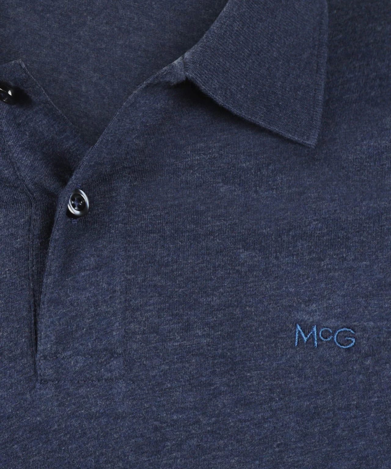 Jersey Polo Melange | Medium Blue - Image 6