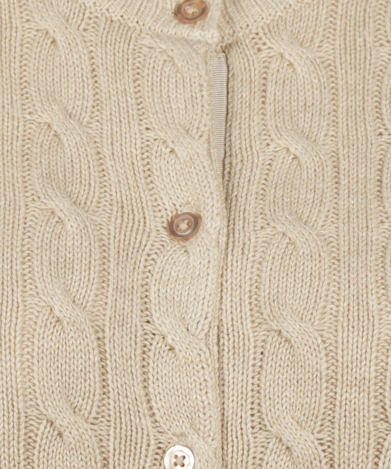 Knoopvest Kabelpatroon Katoen-Kasjmier | Sand - Image 6