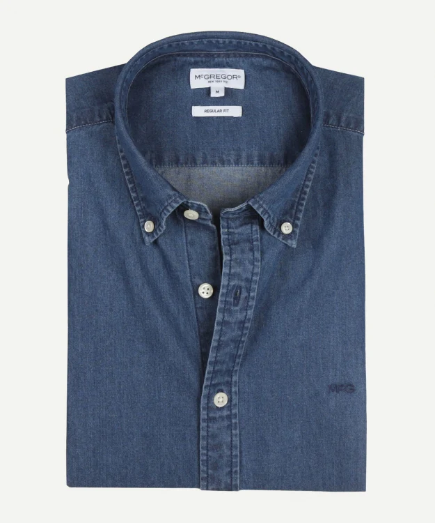 Overhemd Denimlook | Medium Blue - Image 7