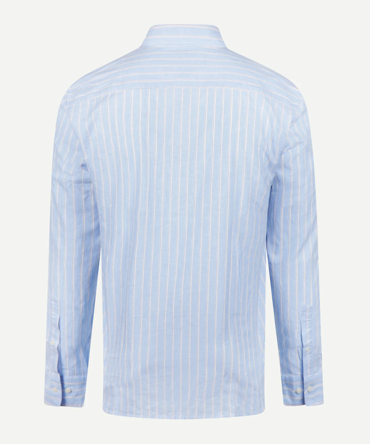 Overhemd Katoen Linnen Grote Streep | Light Blue - Image 4