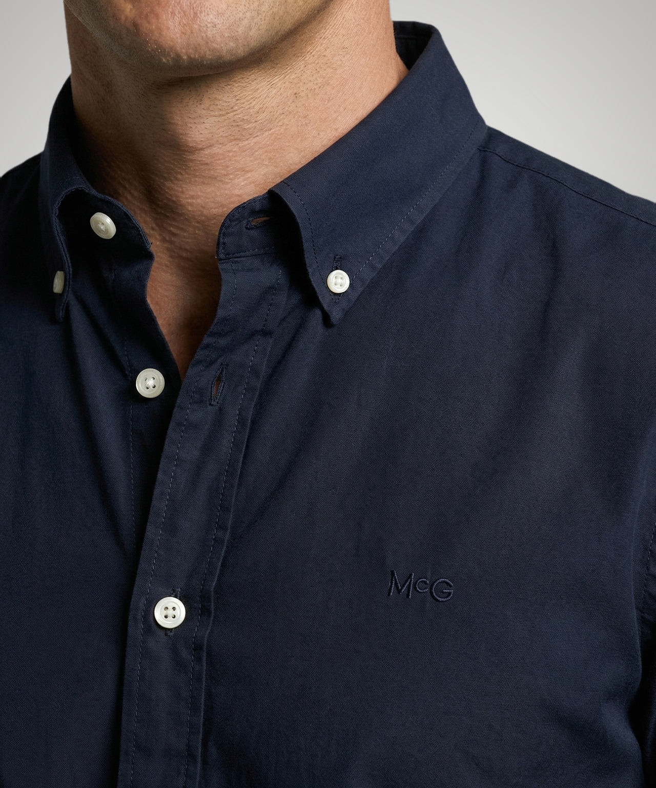Overhemd Poplin | Navy - Image 5
