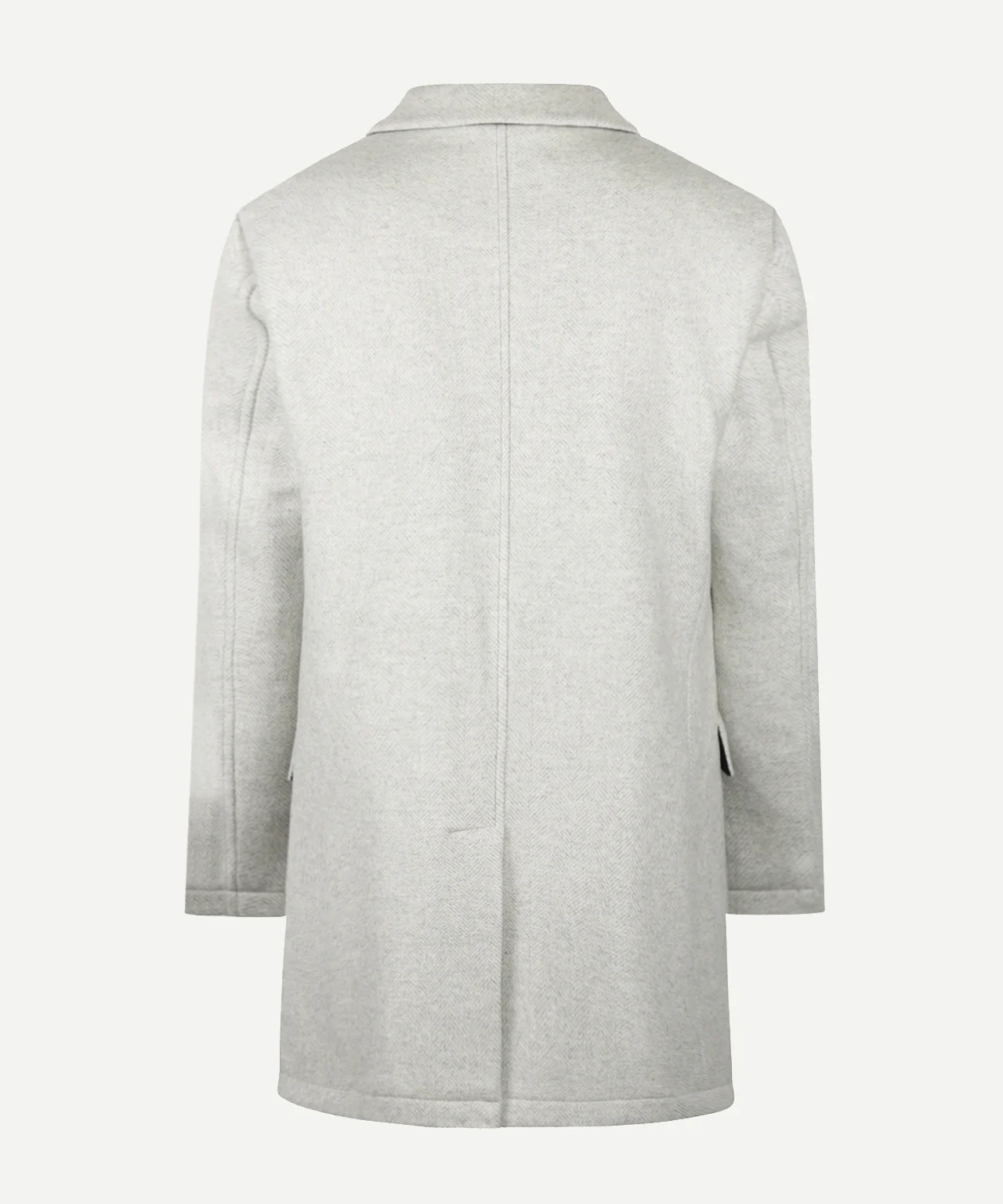 Overjas Visgraat Wol | Medium Grey Melange - Image 4