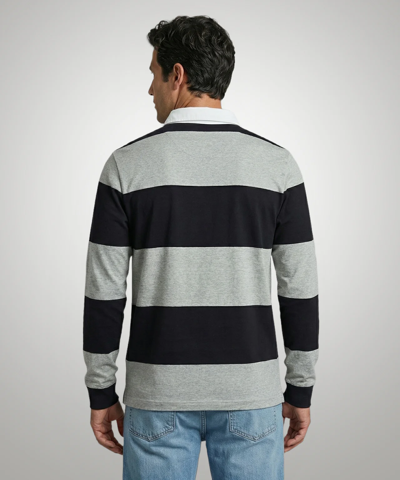 Rugbytrui Streep | Medium Grey Melange - Image 3