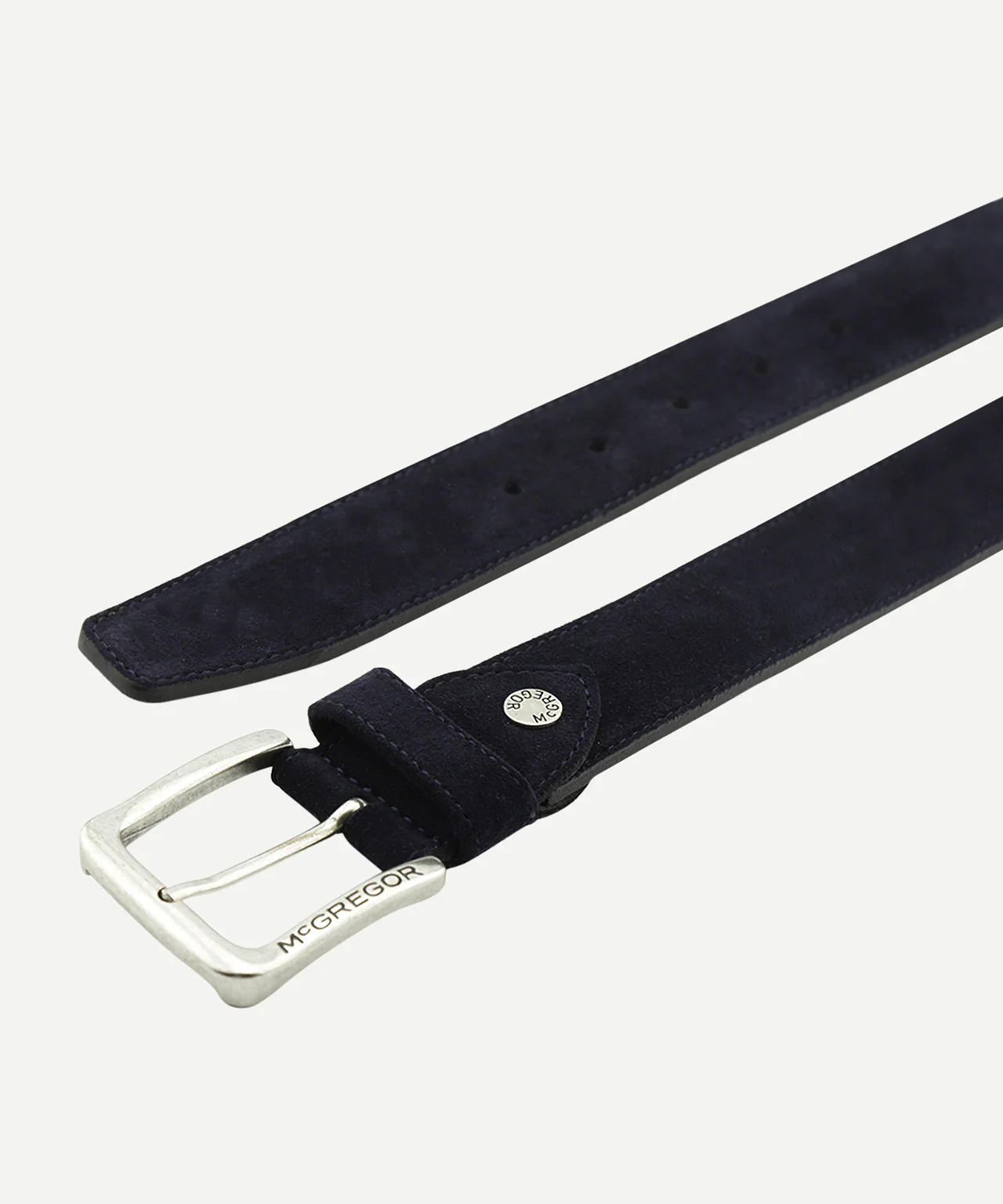 Suède leren riem | Navy - Image 3