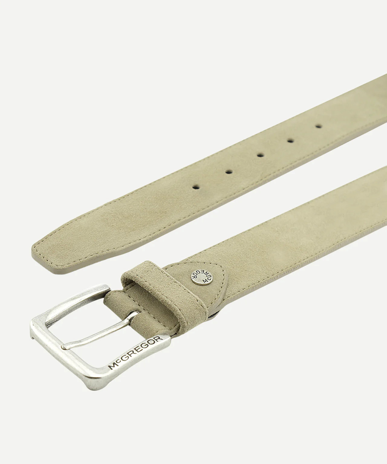 Suède leren riem | Sand - Image 3
