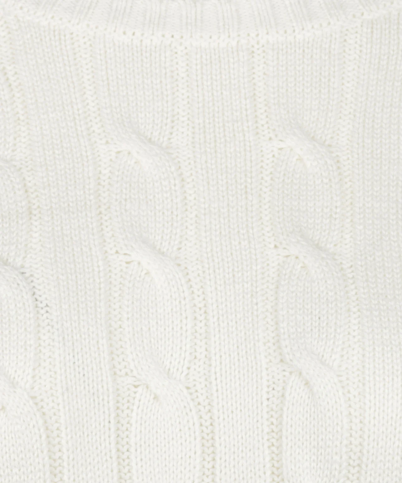 Trui Kabelpatroon Katoen-Kasjmier Ronde Hals | Off White - Image 6