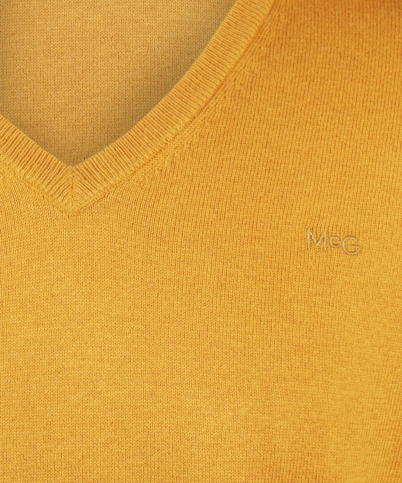 Trui V-hals Cotton Merino | Autumn Yellow - Image 6