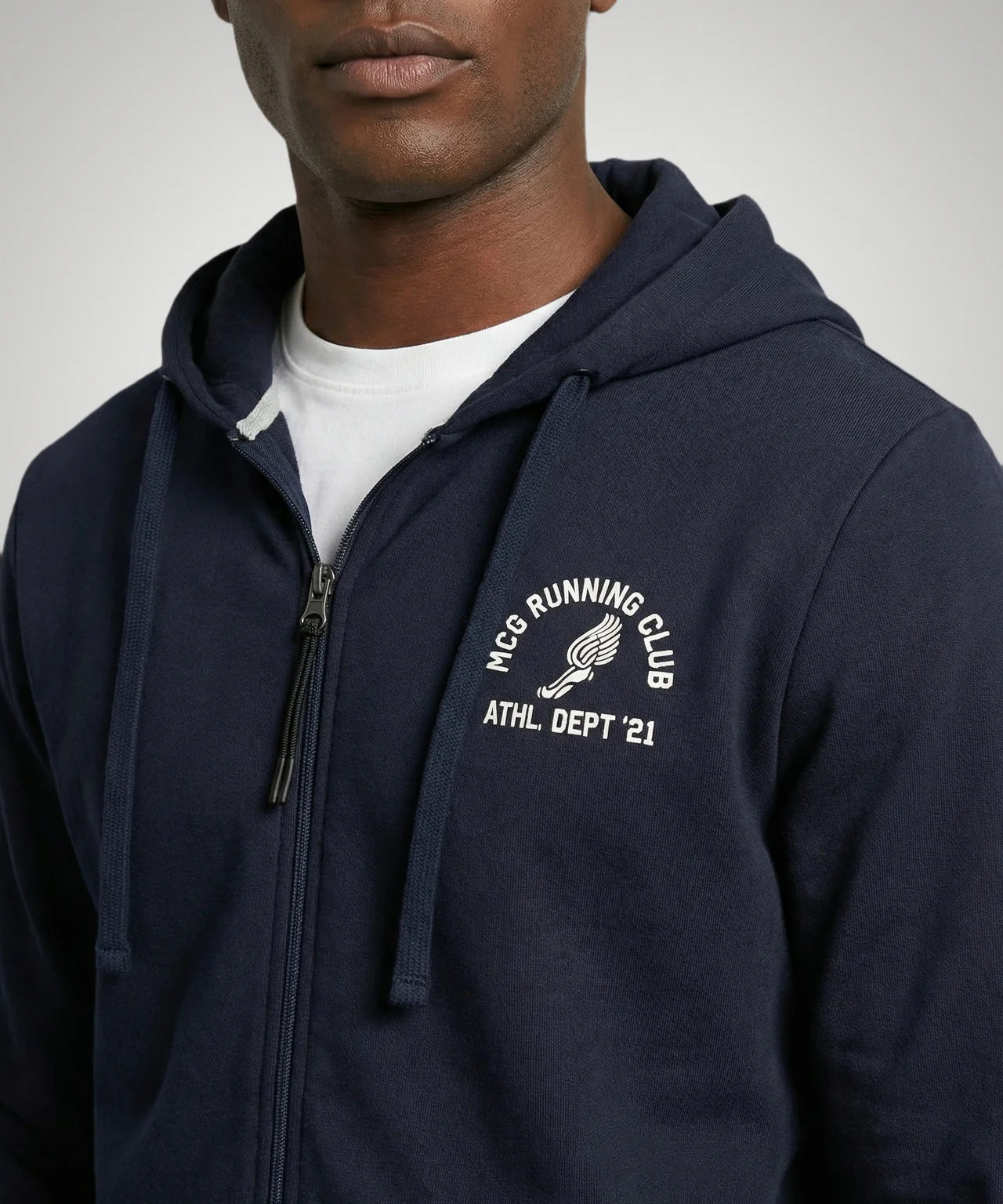 Zip Thru Hoody | Navy - Image 5